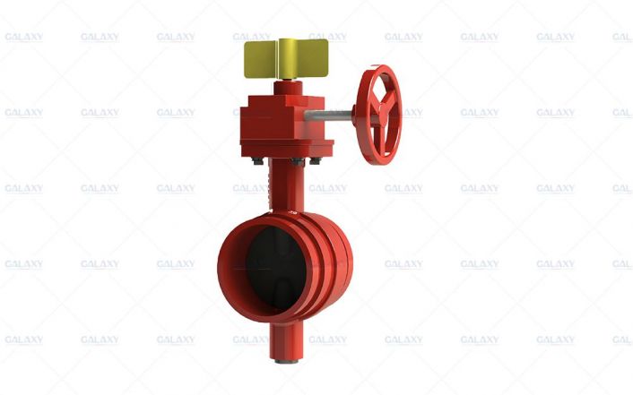 FM UL Electrical Signal Grooved Butterfly Valve