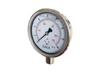 Stainless Steel Pressure Gauge (Glycerin Filled)